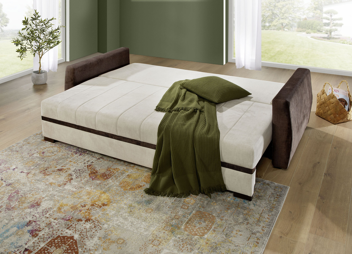 Schlafsofa mit Bettkasten