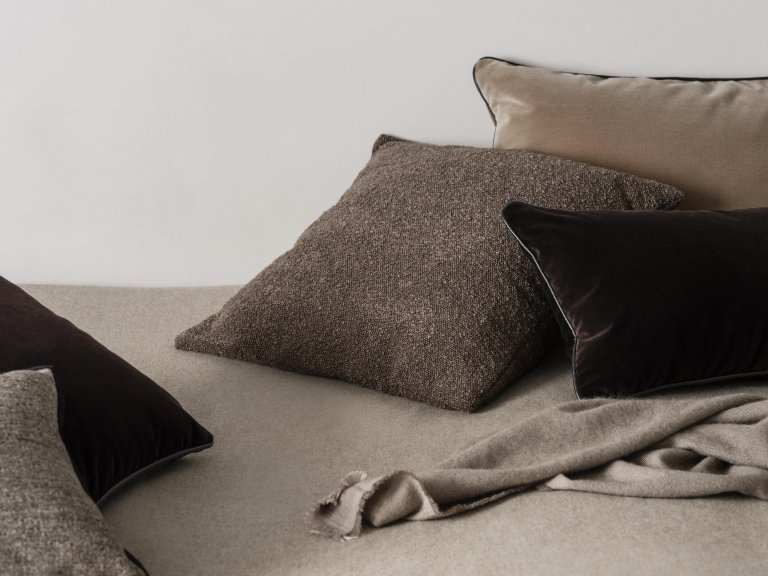 Blomus Boucle kussenhoes 40x40 moonbeam