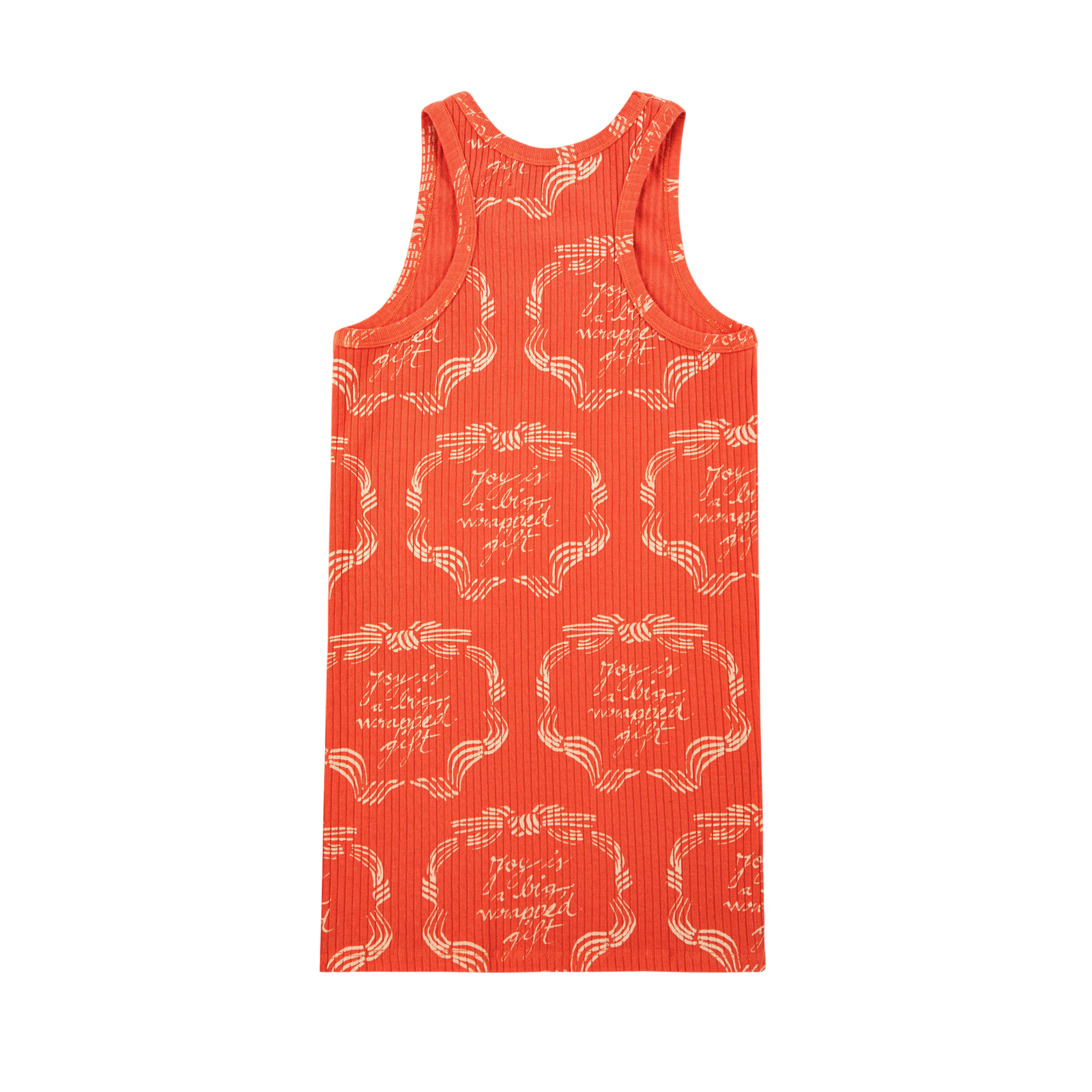 Kleid Ribbon Gift All Over Midi Red
