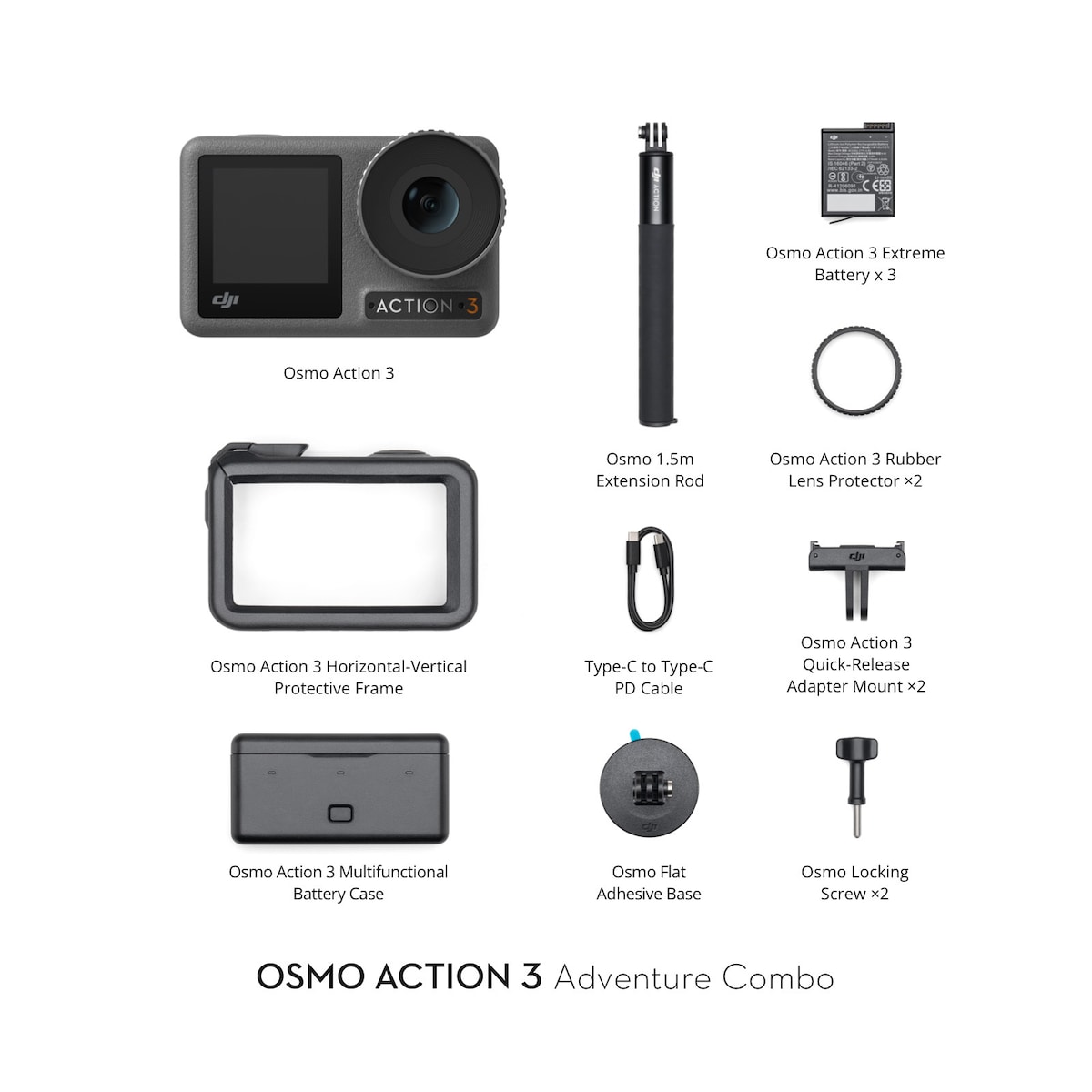 DJI Osmo Action 3 actionkamera Adventure Combo