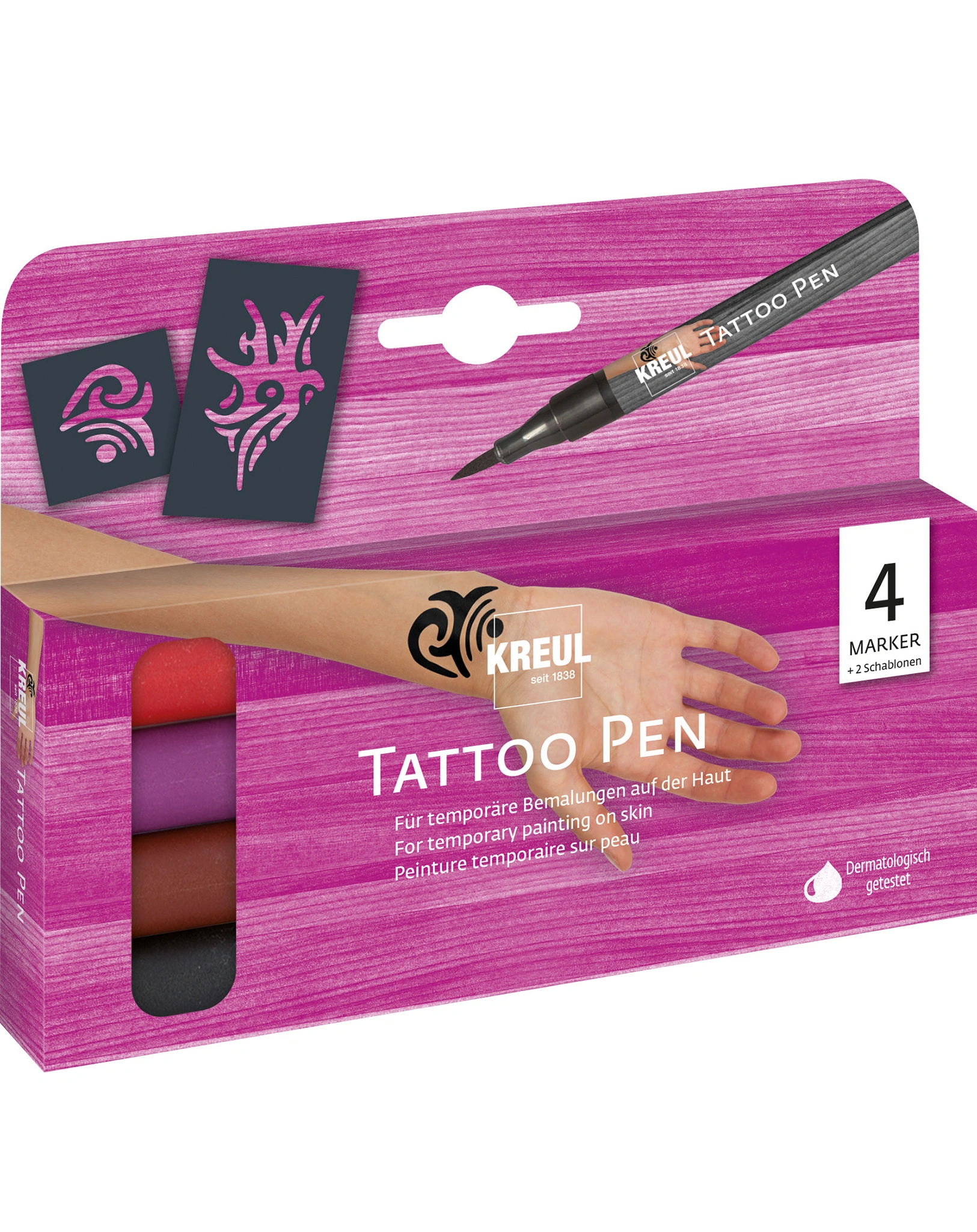 Tattoo-Stifte TRIBALS 4er-Set