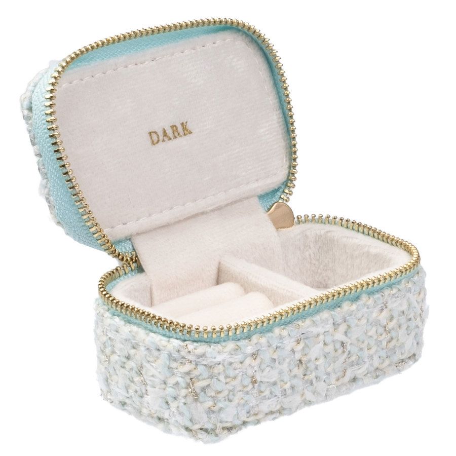 DARK Tweed Jewellery Box Micro Teal