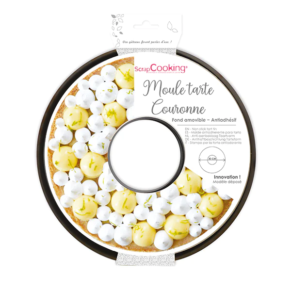 Moule à tarte amovible forme couronne 30 cm Scrapcooking