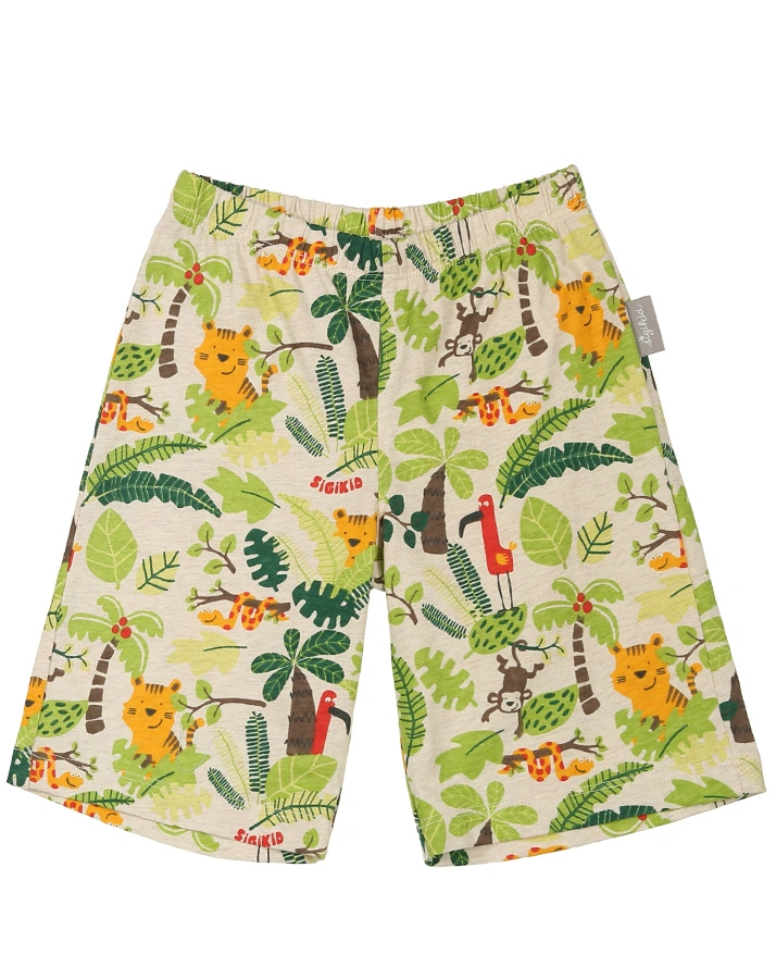 Schlafanzug KING OF THE JUNGLE 2-teilig in rot/beige