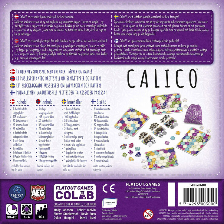 Diverse spil Calico Nordic