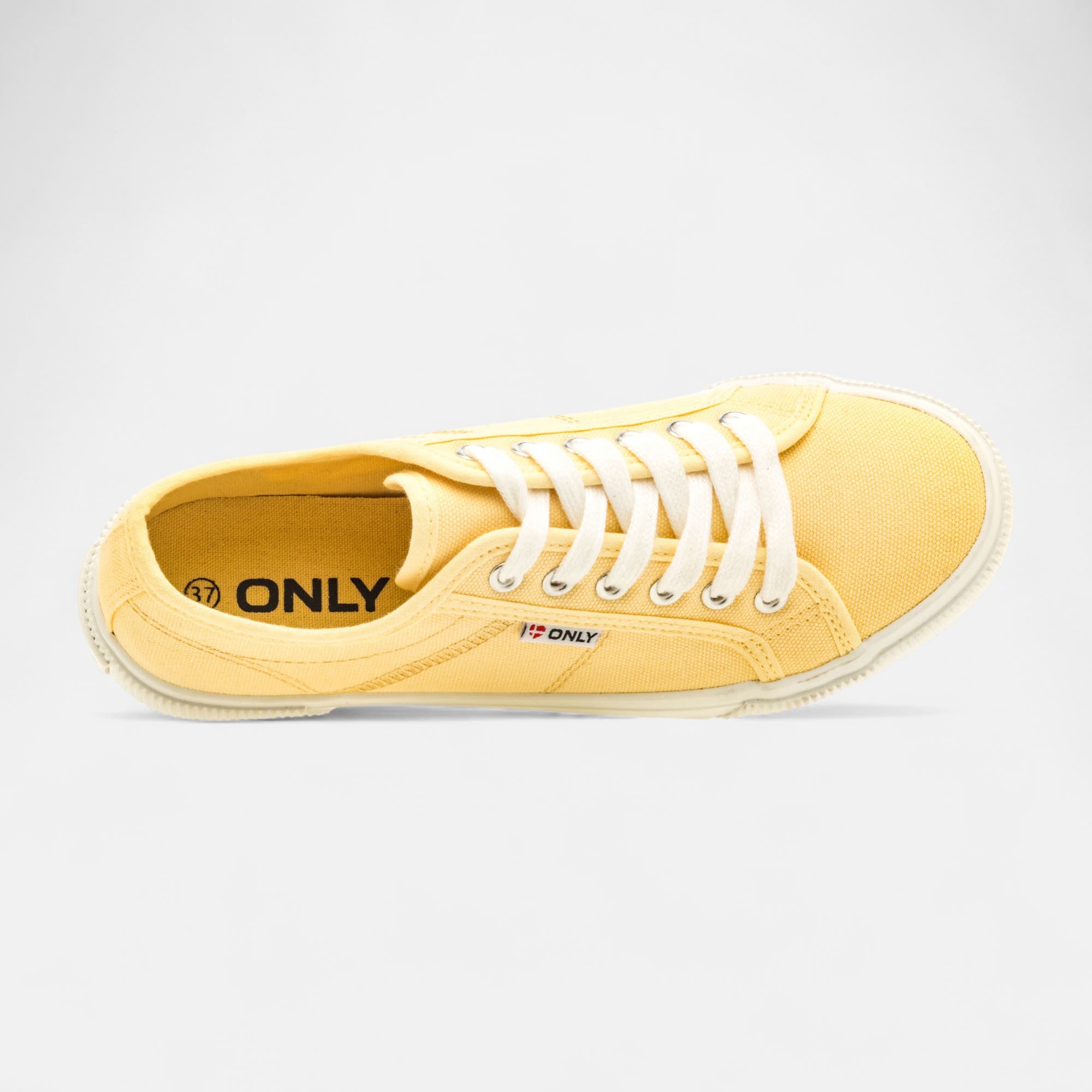 Baskets en toile Femme jaune
