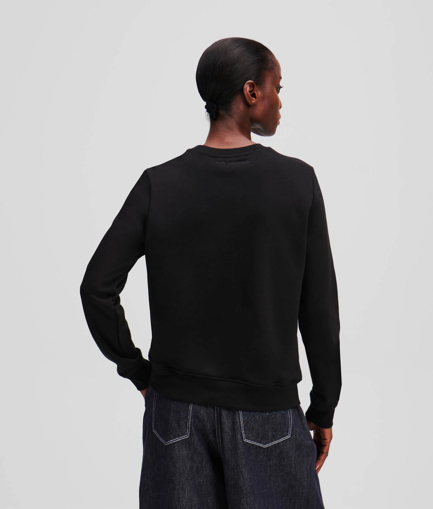 SWEAT-SHIRT EN BOUCLÉ KARL SIGNATURE
