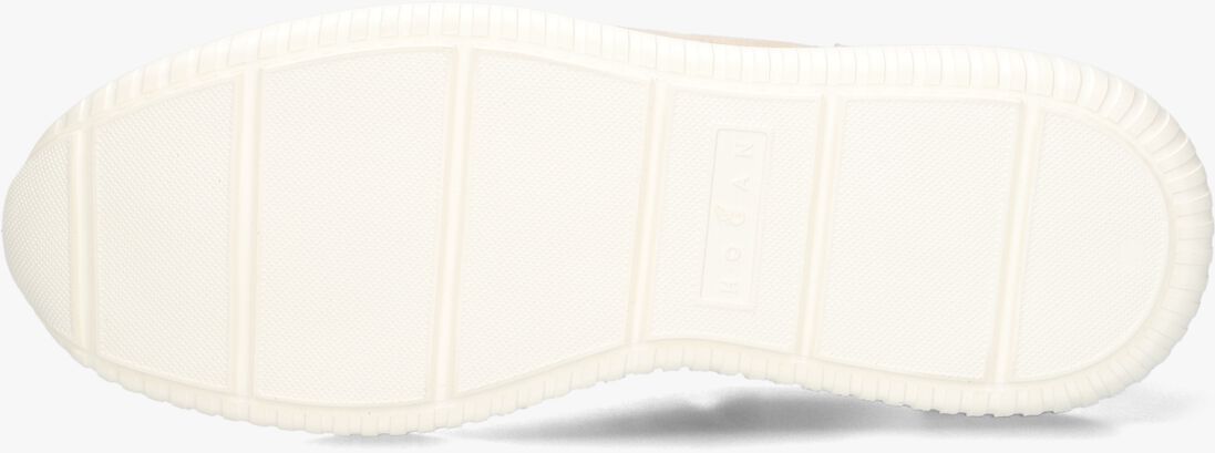 beige hogan lage sneakers h709 allacciato h bando