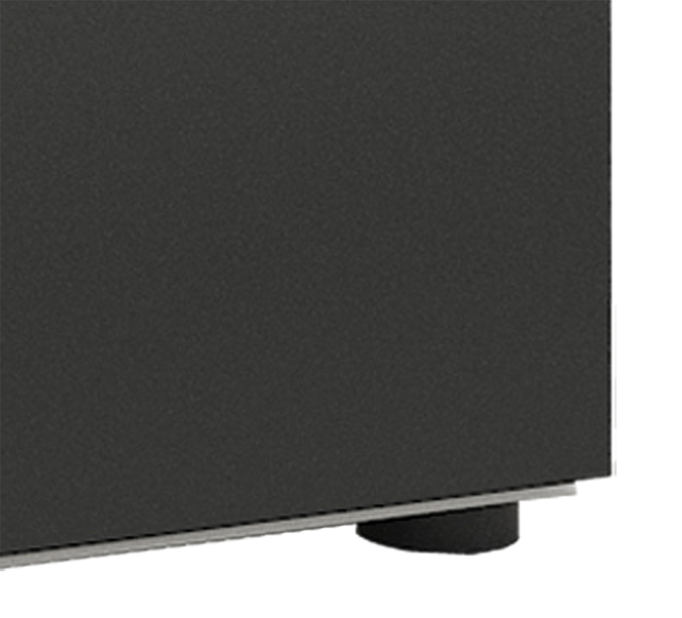 Hochschrank FLANDU - schwarz-weiß - 160 cm