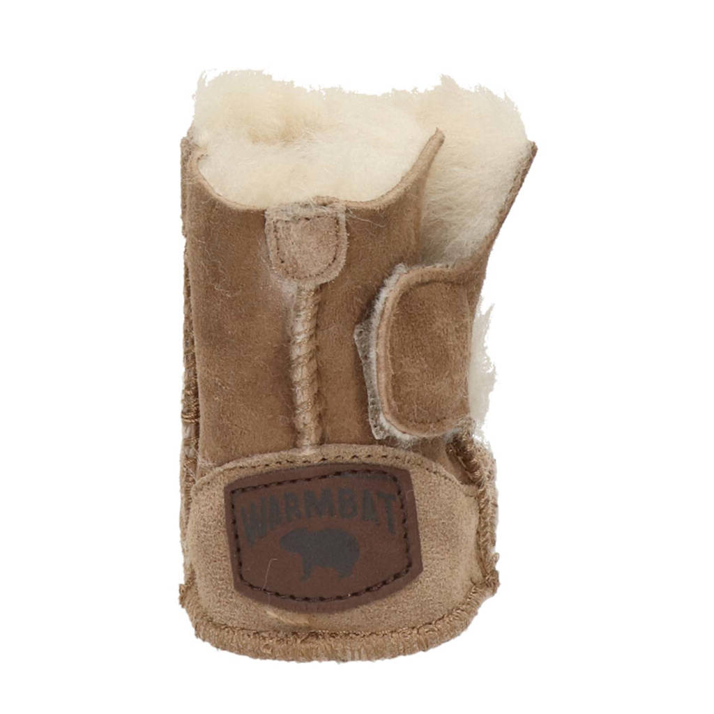 Warmbat Australia suede babyschoenen cognac