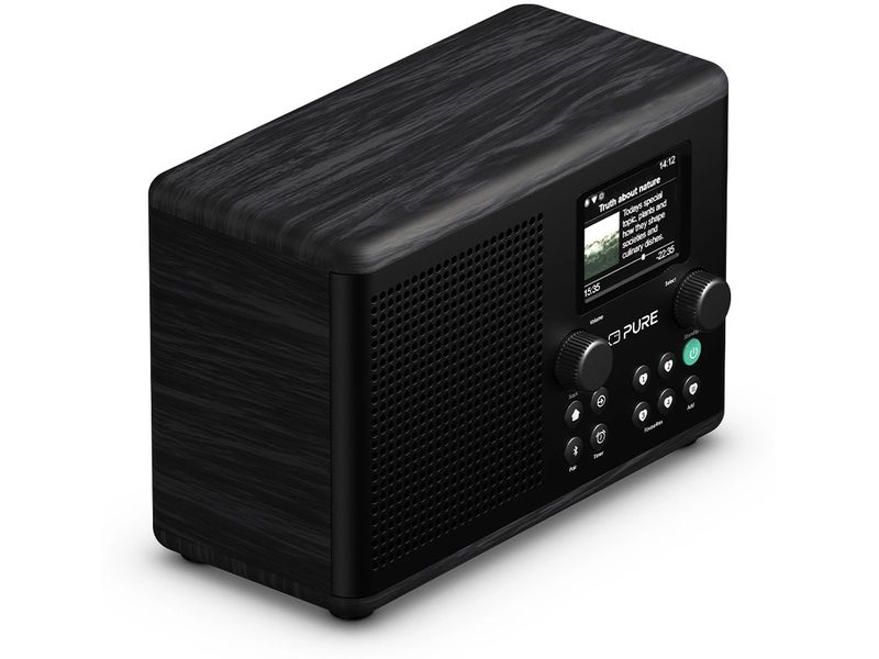 Pure DAB  Radio Classic H4i Schwarz/Esche Das charmante kompakte Internetradio