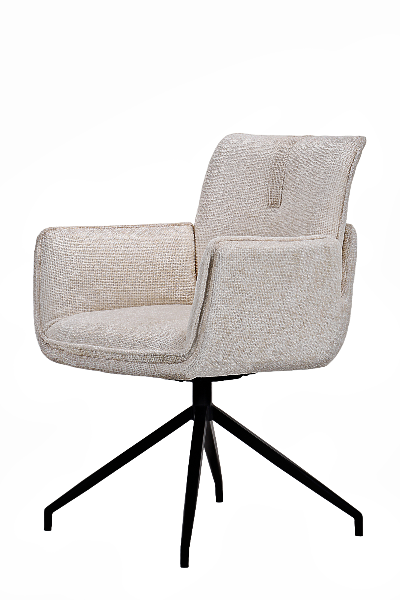 Andre draaistoel stof beige