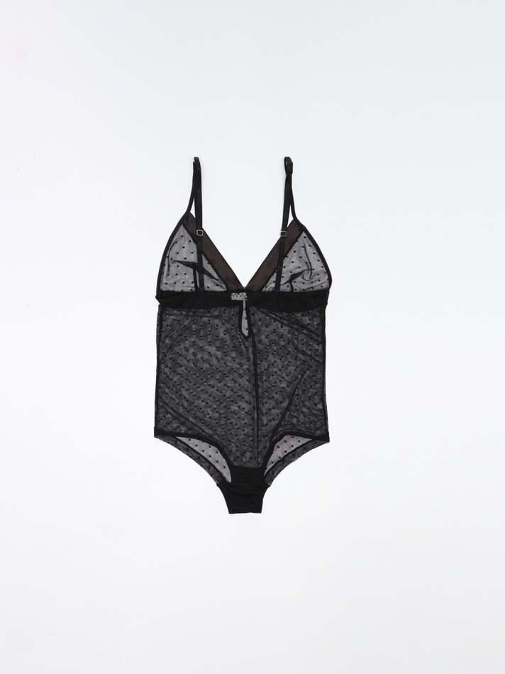 Body de tule - Preto