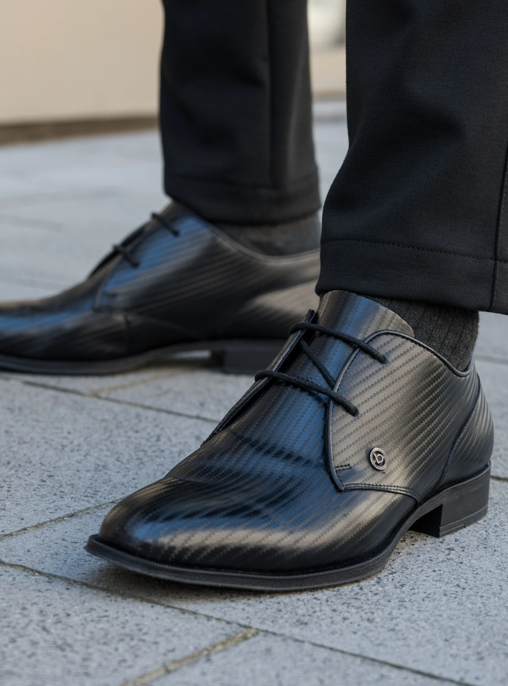 Business Schnürer schwarz