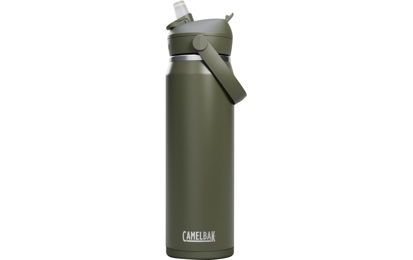 Thermosflasche Thrive Flip Straw V.I. 750 ml, MossDer mobile Getränkeschutz