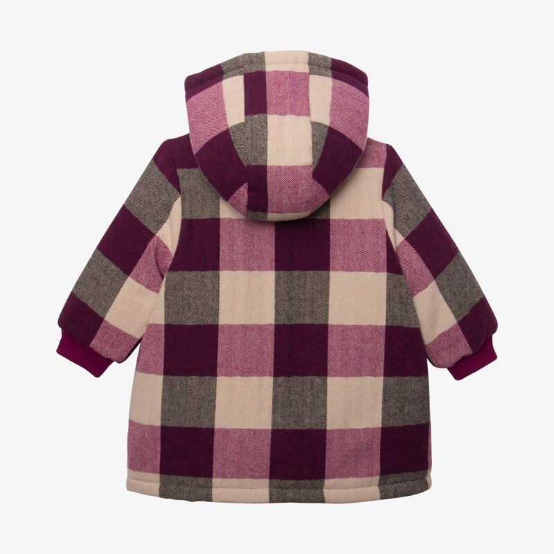 Manteau bébé fille carreaux violet Catimini Mauve Violet