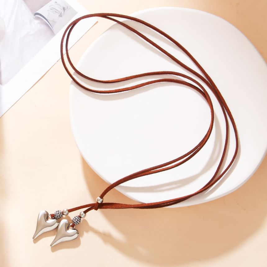 KINNO - Hartvormige hanger met lasso ketting