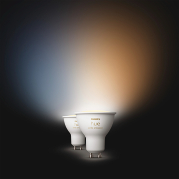 Philips Hue spot - warm tot koelwit licht 4.2W  - 2 spots - GU10