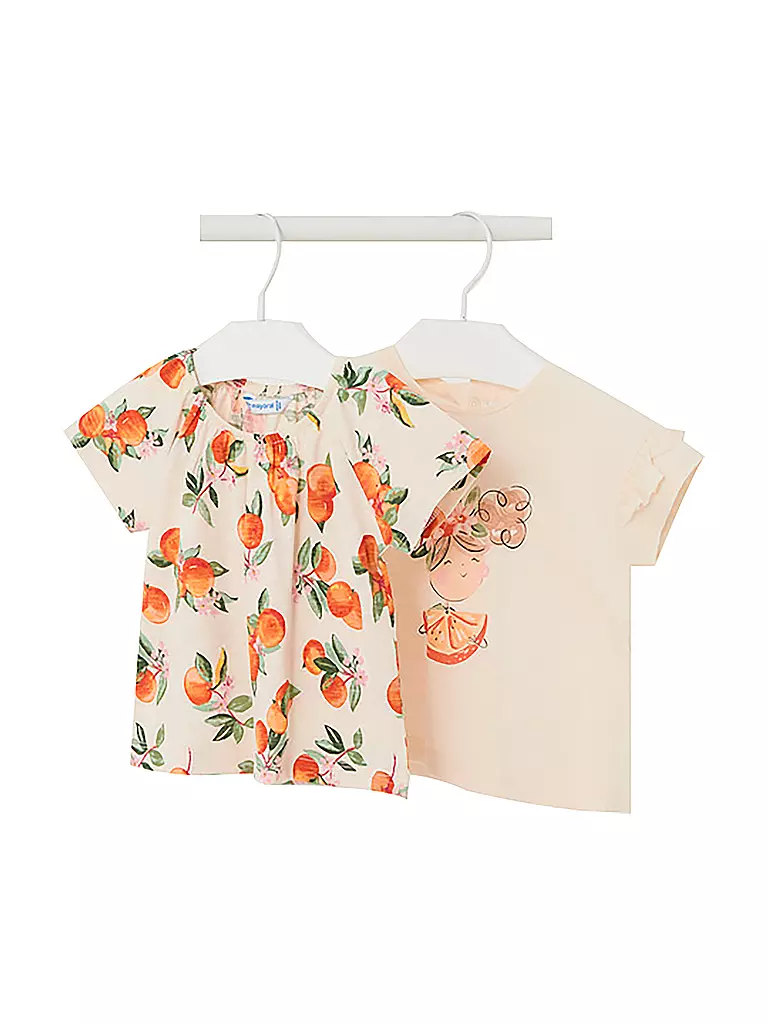 MAYORAL Baby T-Shirt 2er Pkg creme