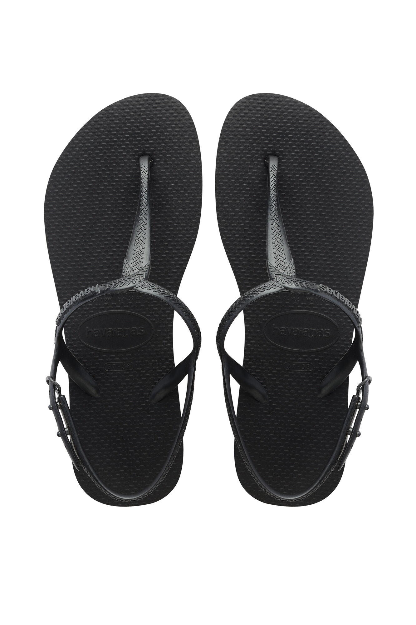 Chinelo Hav. Twist - preto