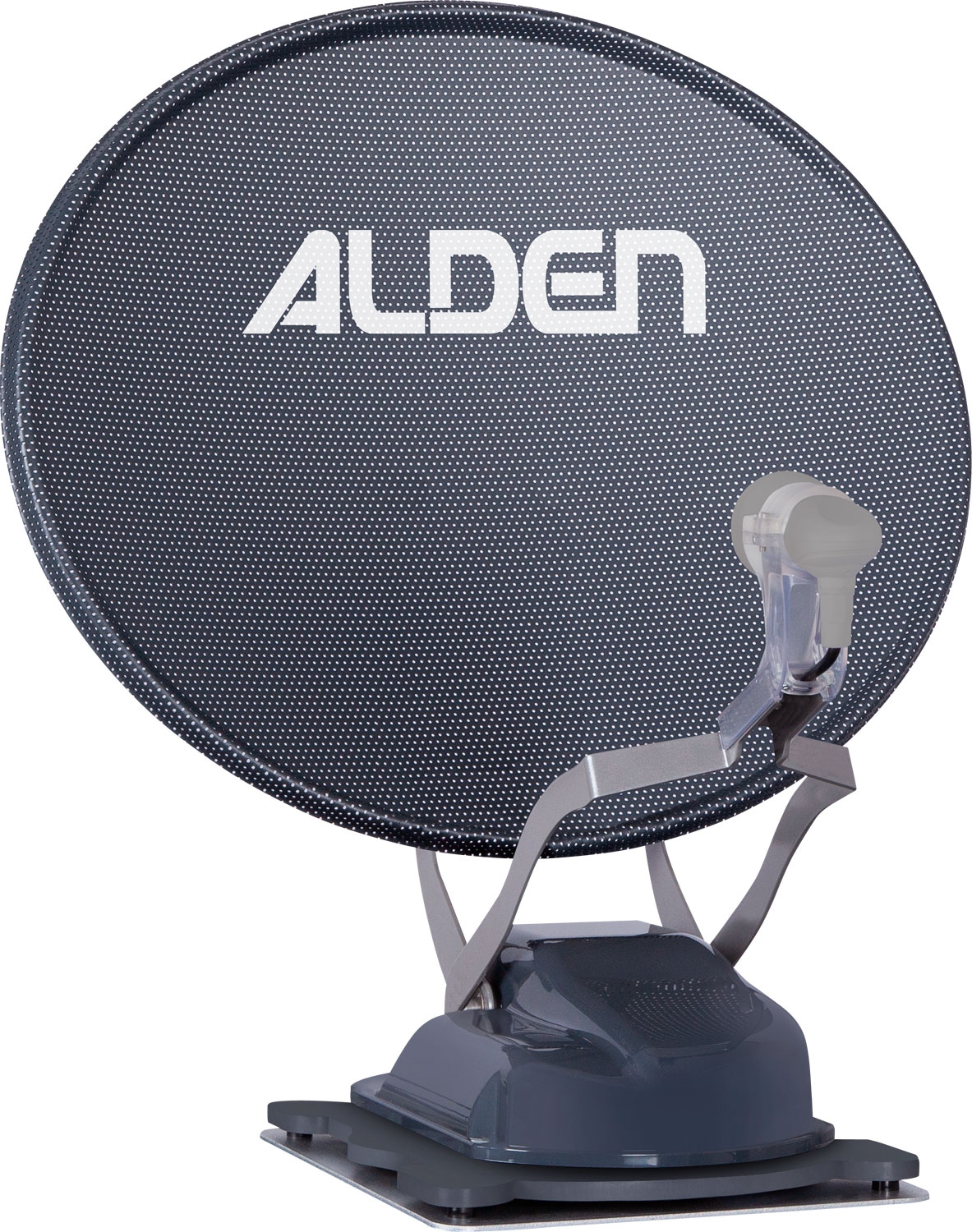Alden Onelight 60 HD EVO Platinum Vollautomatische Single-LNB Sat-Anlage inkl. S.S.C. HD Steuermodul grau
