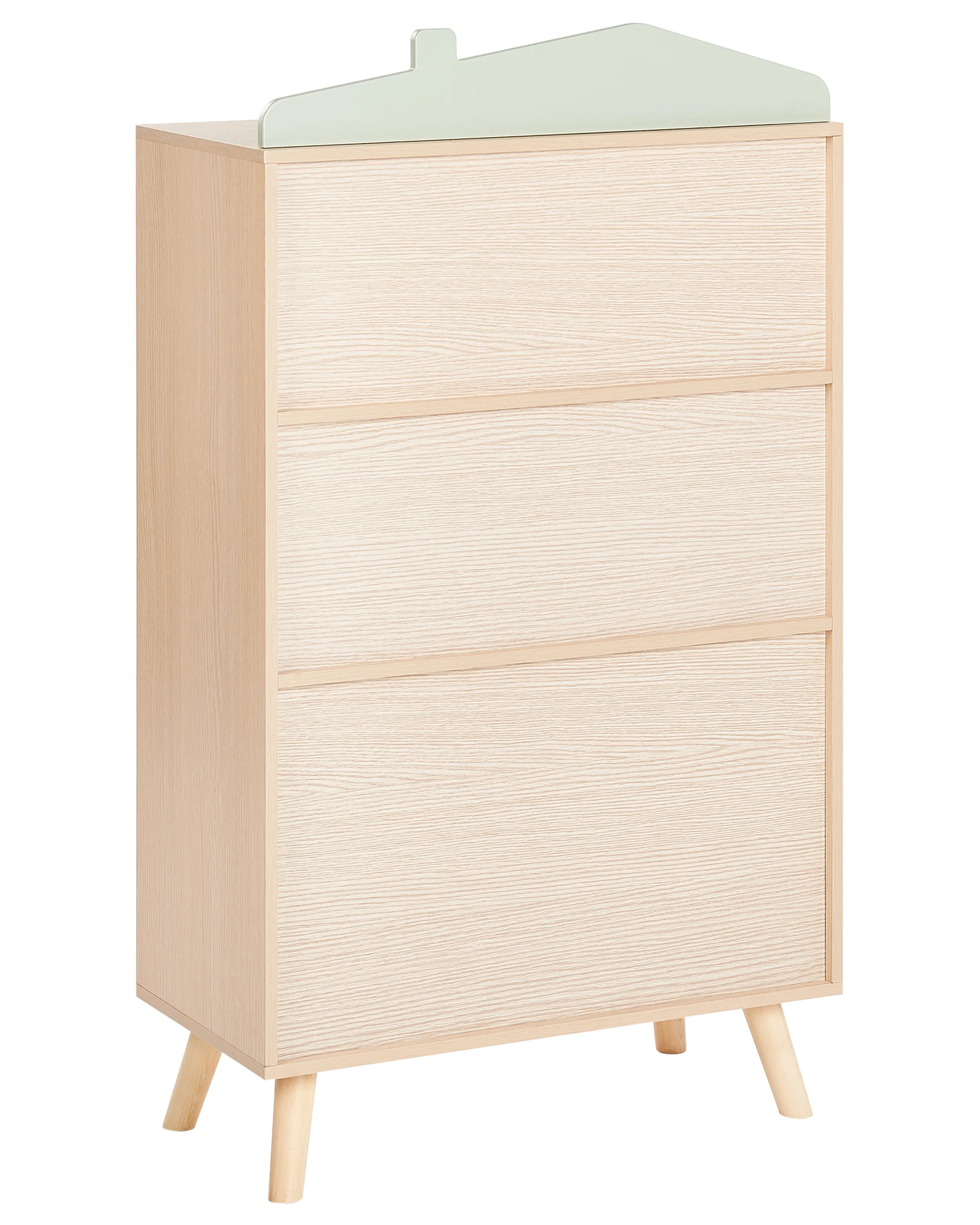 Opbergkast met 2 planken LACKEY 105 cm Lichtgroen