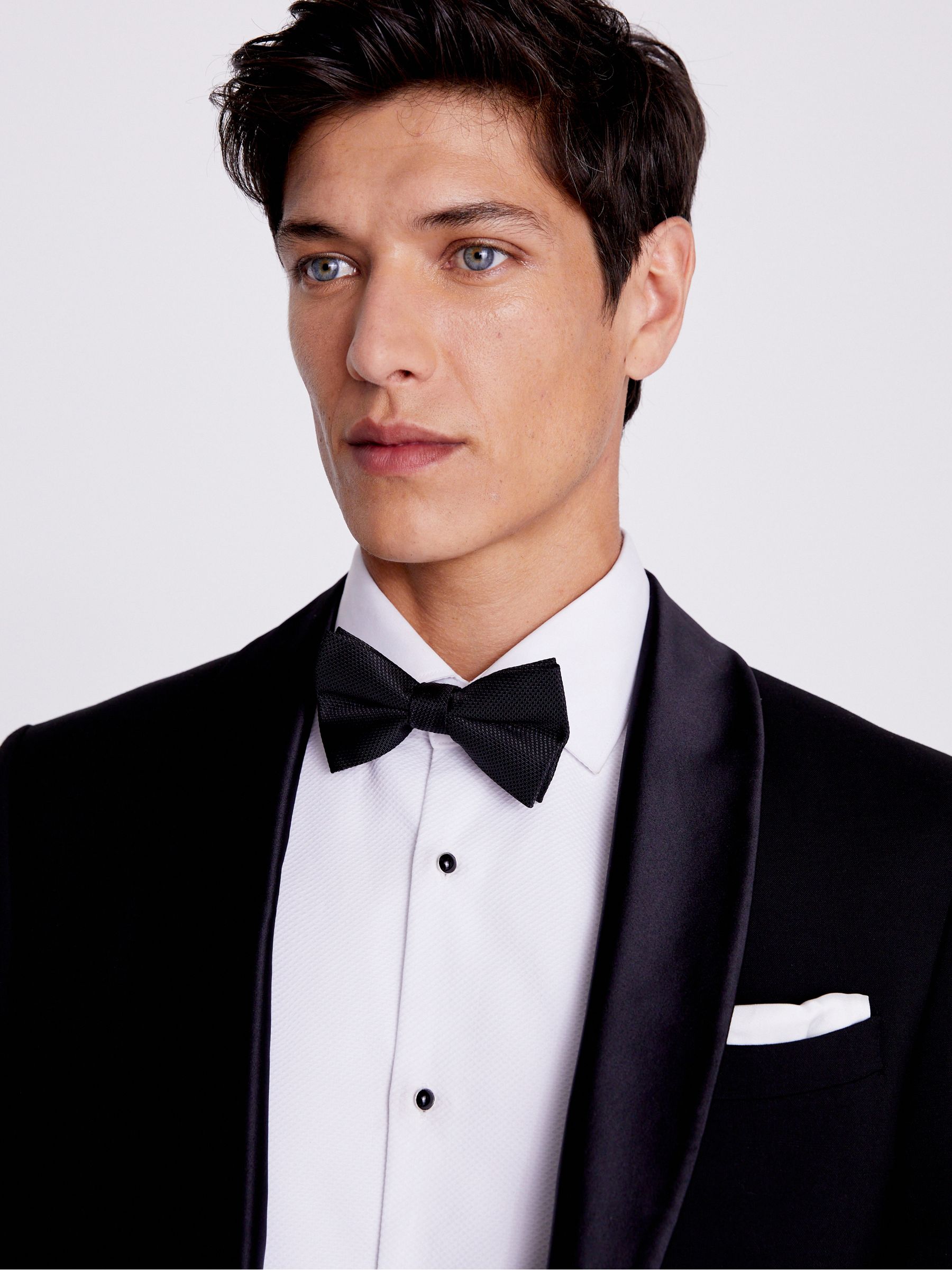 MOSS Textured Bow Tie & Hank Set