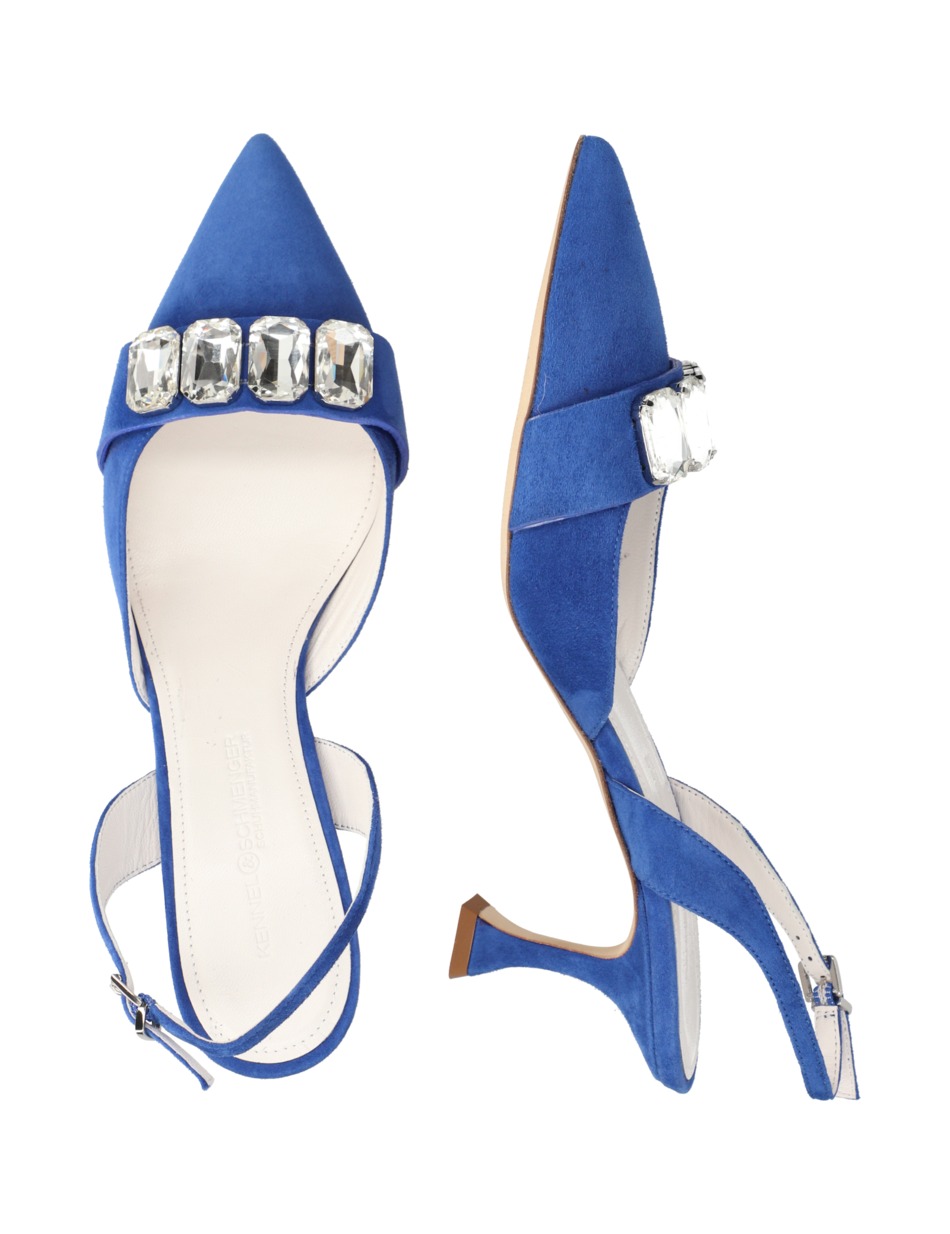 Veloursleder Slingpumps