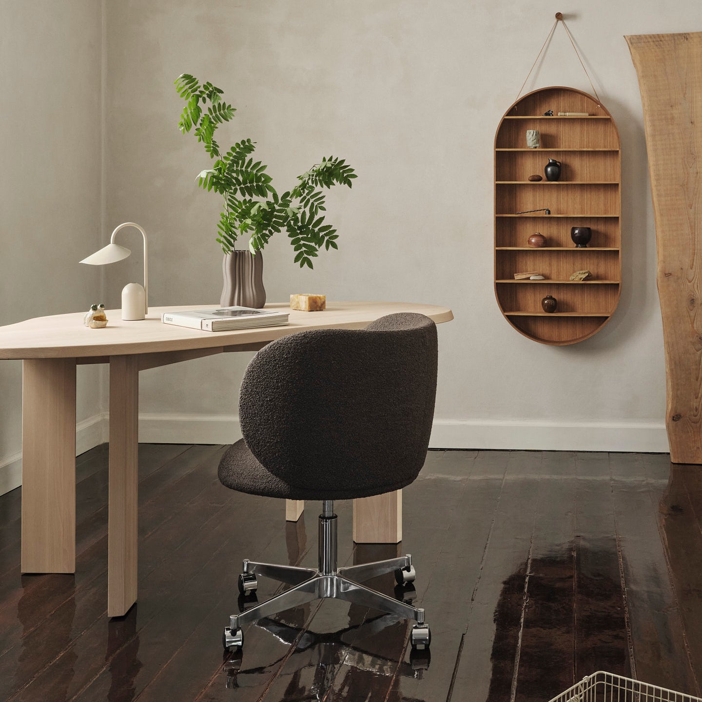 Ferm Living Oval Dorm Wandrek - Oiled Oak