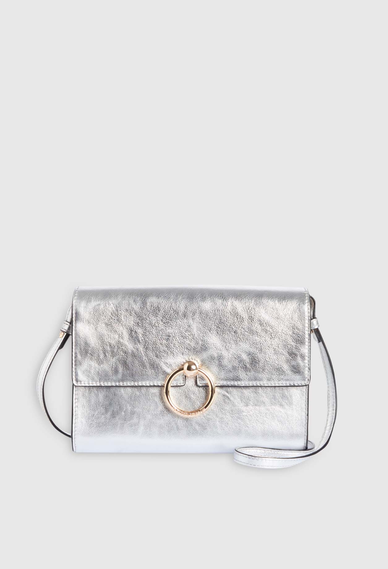 Pochette Anouck cuir argent