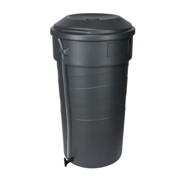 Garden Planter regenton met plantenbak antraciet kunststof230 L
