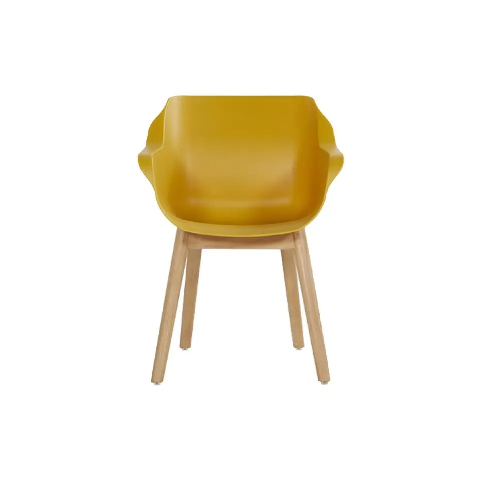 Set van 2- Hartman Sophie Studio diningstoel- Curry Yellow- Teak poot