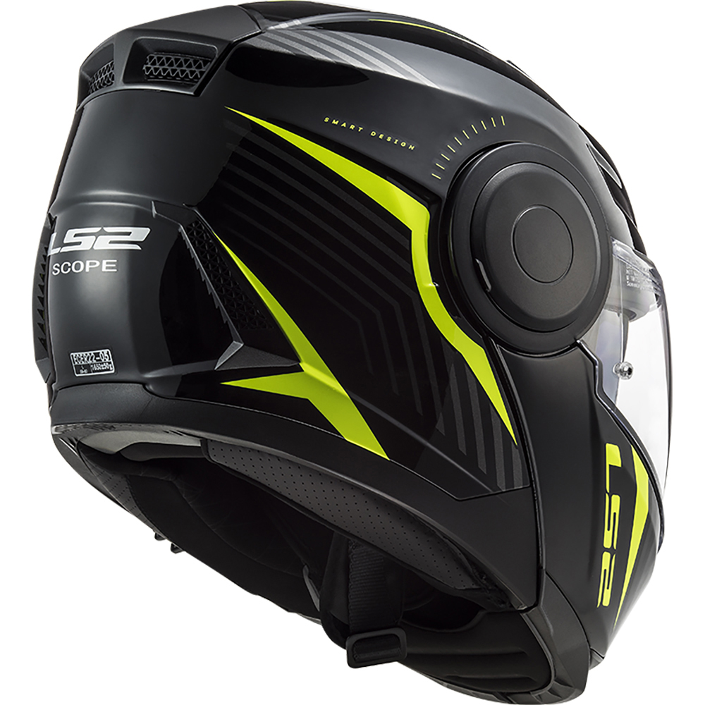 LS2 - Casque FF902 Scope Skid Noir / Jaune fluo