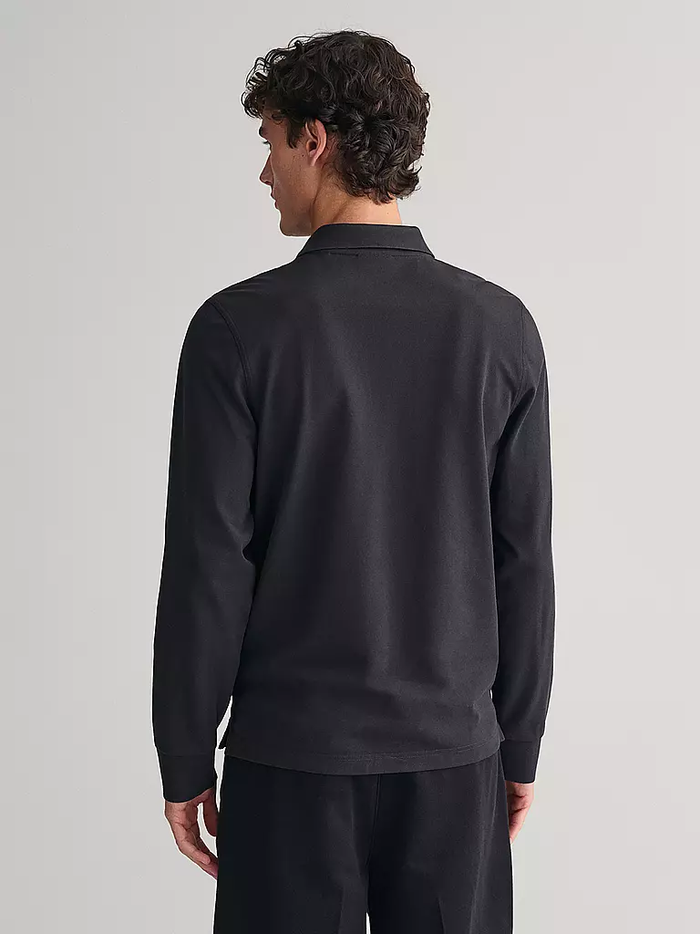 GANT Poloshirt Slim Fit schwarz