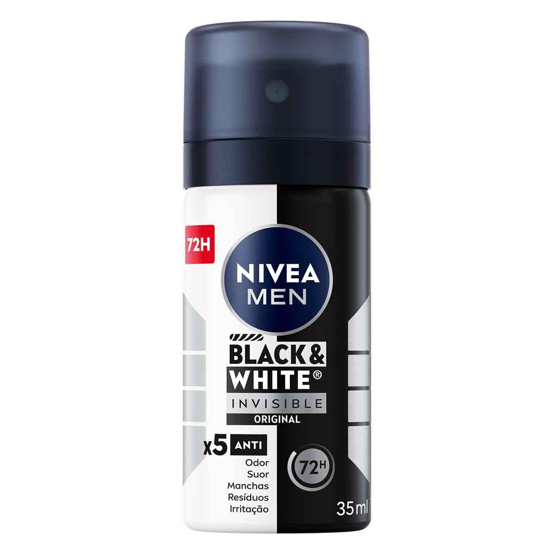 NIVEA  Black & White Invisible - Men Spray - 35ml
