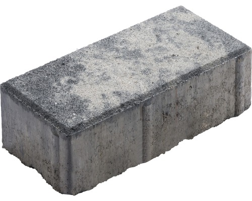 Rechthoekige straatsteen, grijs-antraciet melange, 20 cm x 10 cm x 6 cm