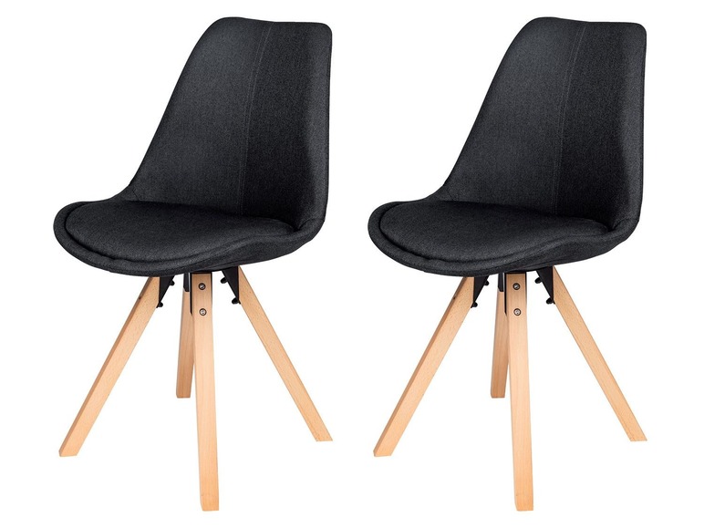 2 gestoffeerde eetkamerstoelen