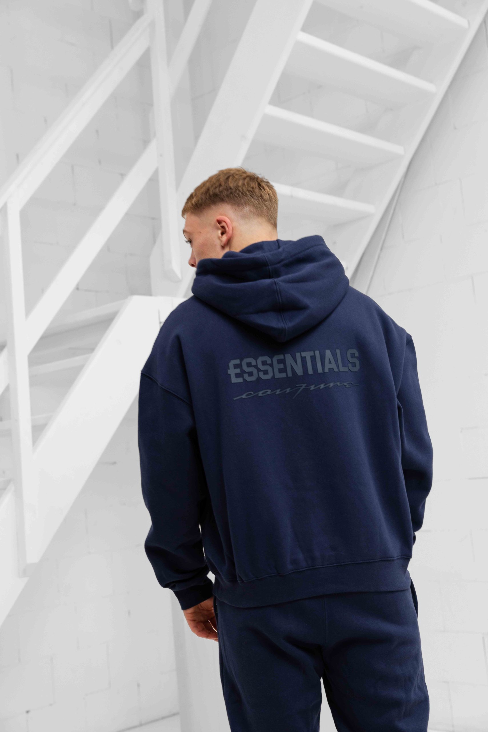 Cou7ure Essentials Rubber Trainingspak Heren Donkerblauw