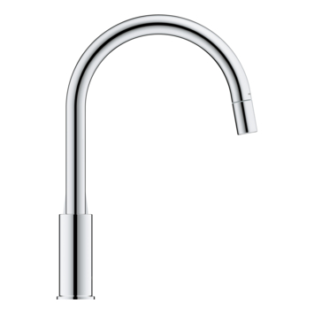 Grohe Keukenmengkraan Start Edge Hoge Uitloop Uittrekbare Mousseur Chroom