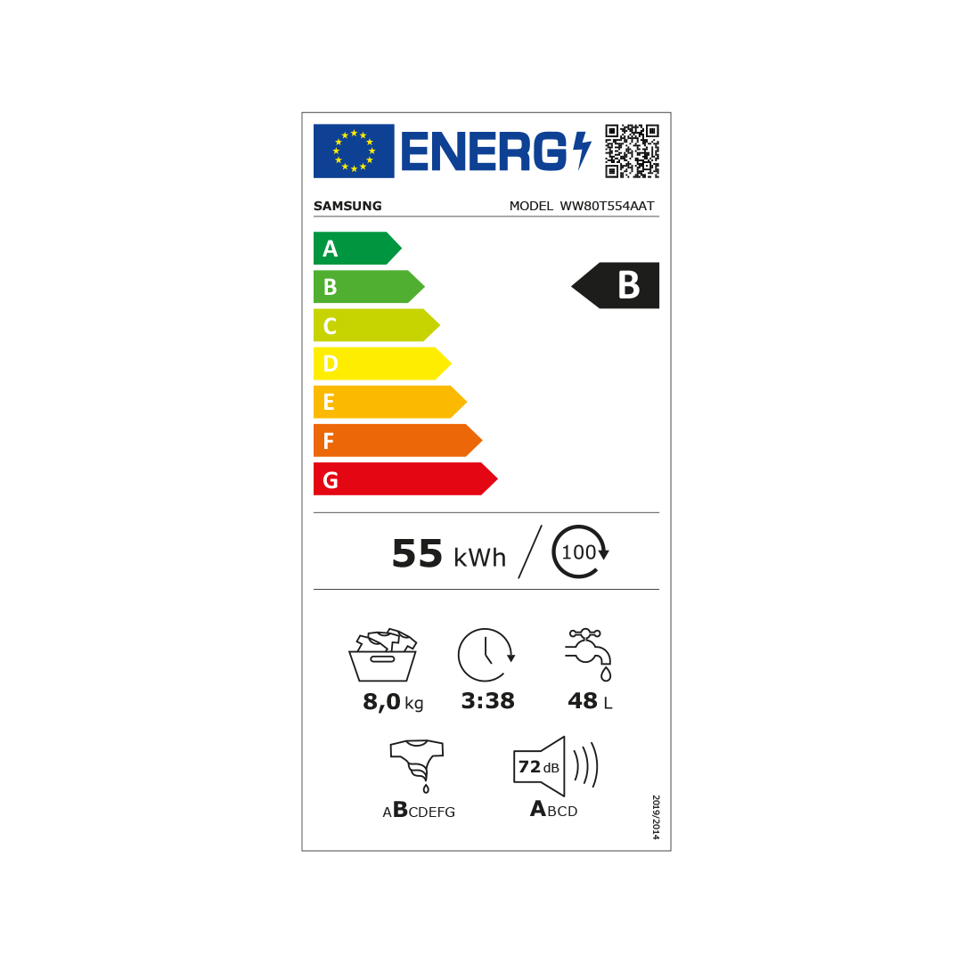 Samsung DV80T5220AT/S5 & WW80T554AAT/S5 Waschturm