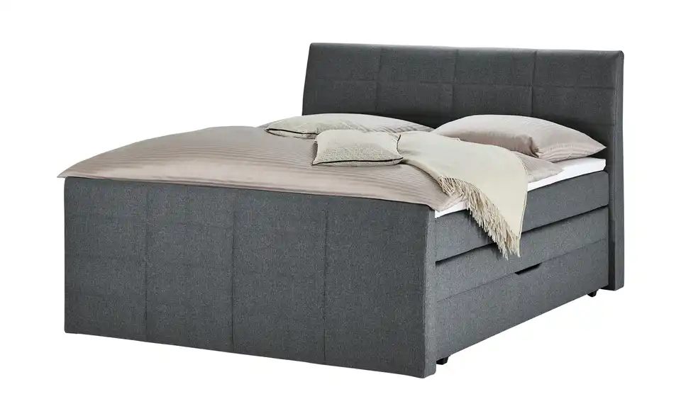 Boxspringbett Bonny Anthrazit H2 & H3 180 cm