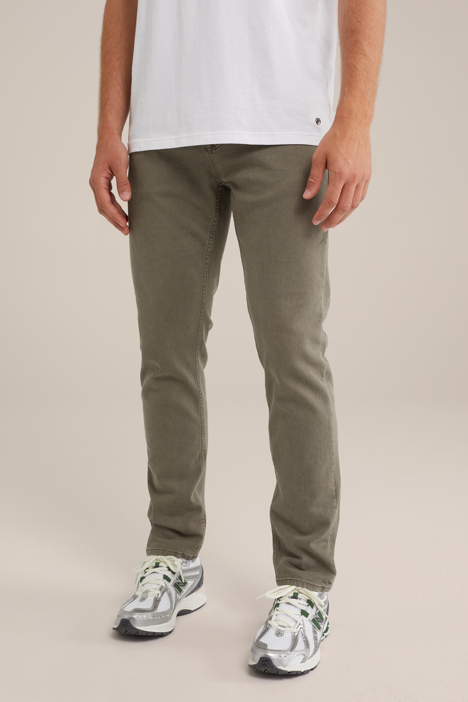 slim fit jeans met medium stretch Blue Ridge Groen