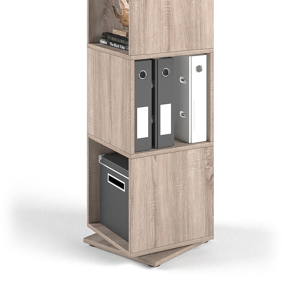 Vicco Drehregal XXL Regal Ordnerregal Büroregal Standregal Akten Schrank Sonoma