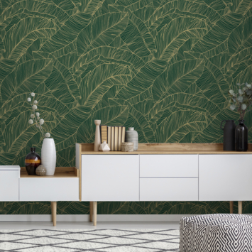 Vliesbehang Kaya groen 111751