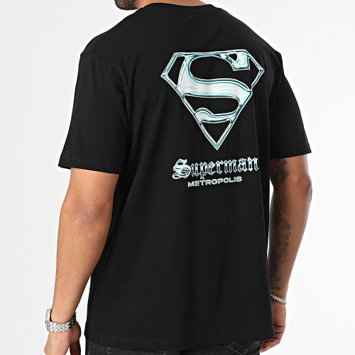 Tee Shirt Oversize Superman Logo Noir