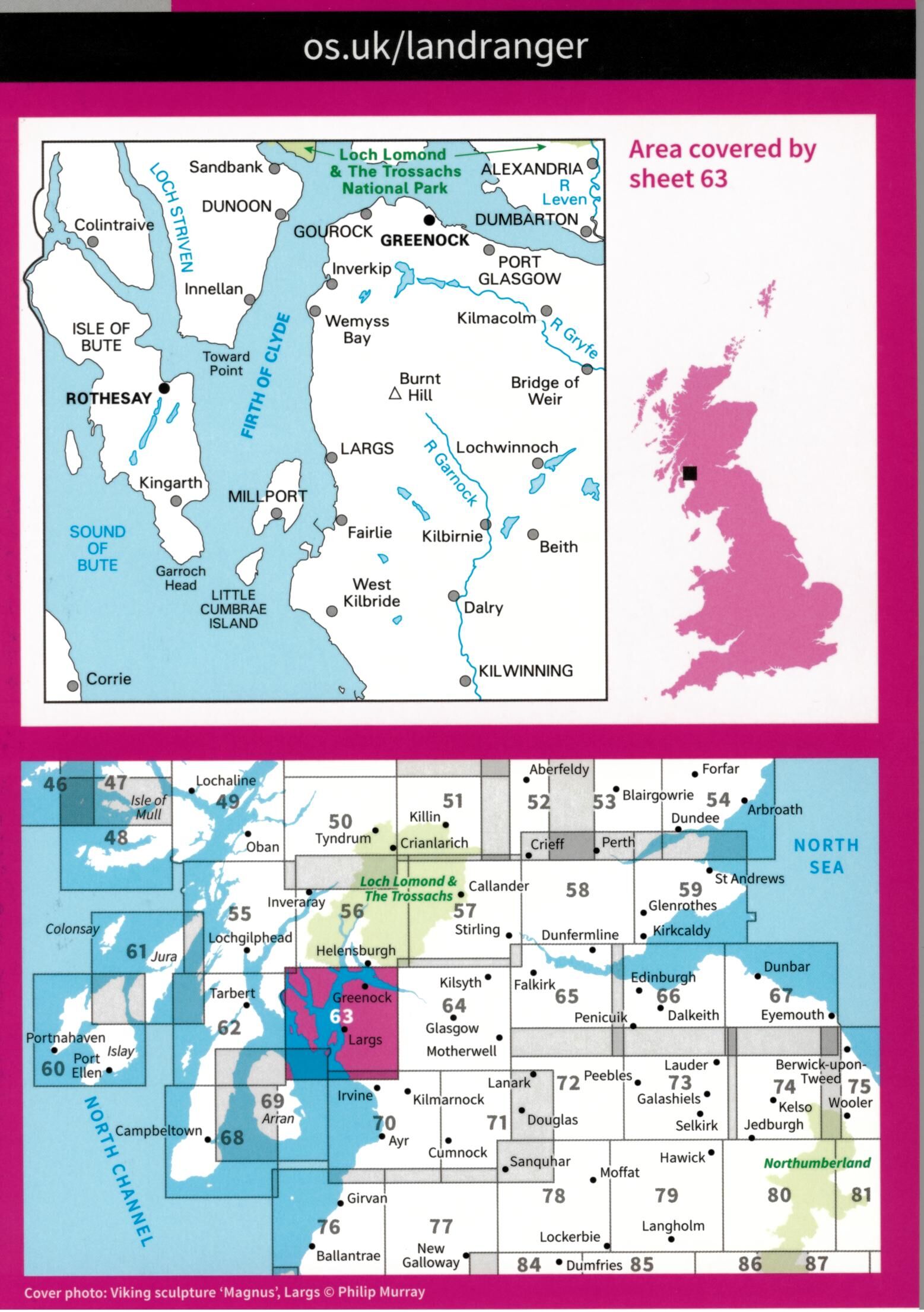 ORDNANCE SURVEY - 63 GB FIRTH OF CLYDE 1 50 000