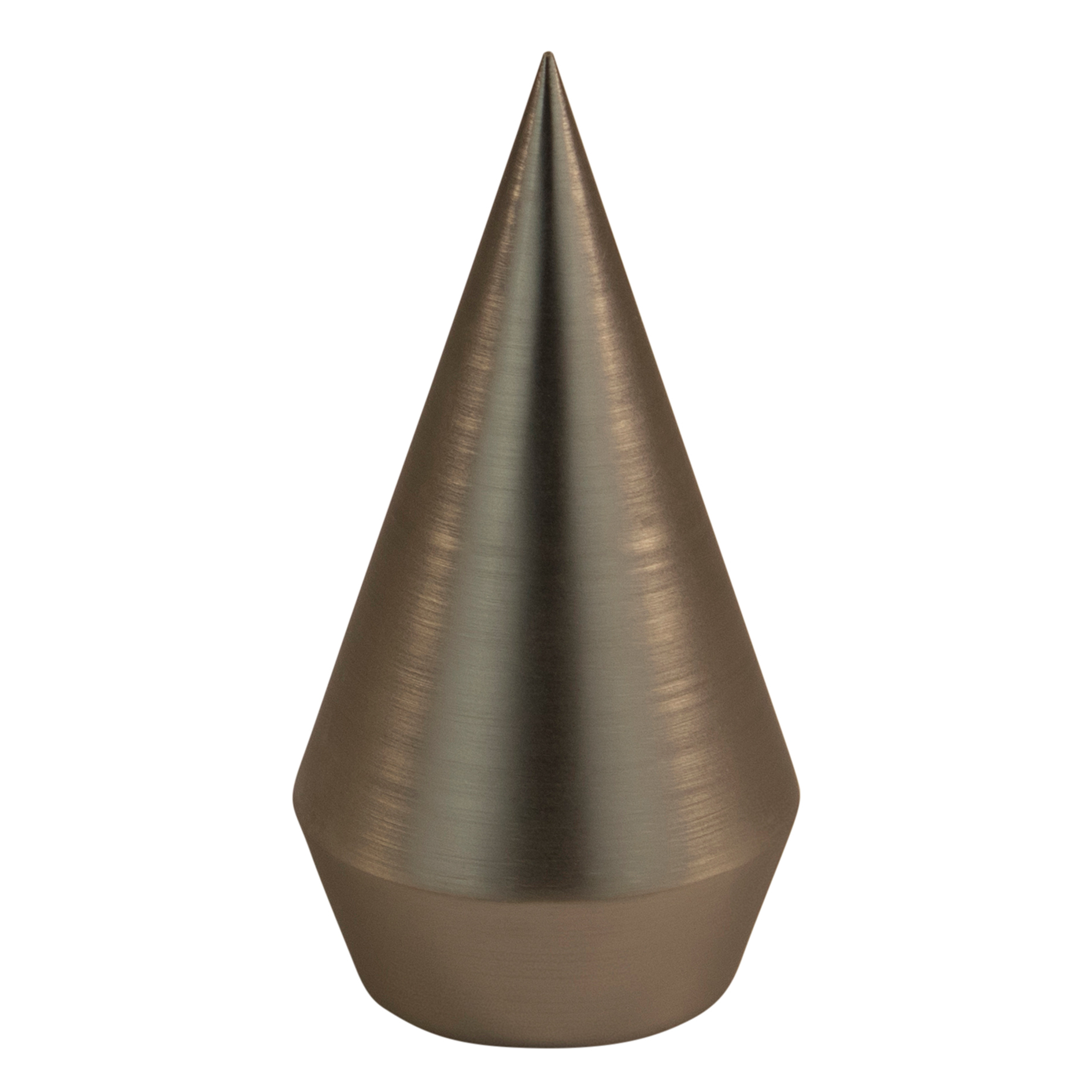 Gardinenstangen-Endstück - bronze - Spitze
