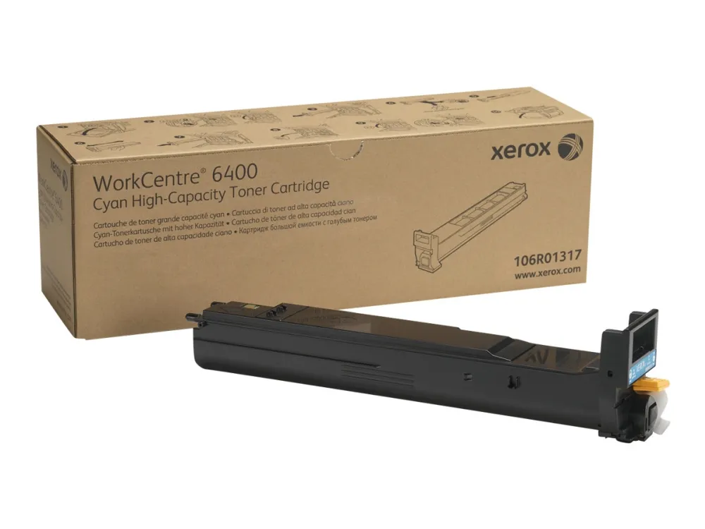 Xerox WorkCentre 6400 - Høj kapacitet - cyan - original - tonerpatron - for WorkCentre 6400, 6400/XFM, 6400S, 6400SFS, 6400X, 6400XF, 6400XM