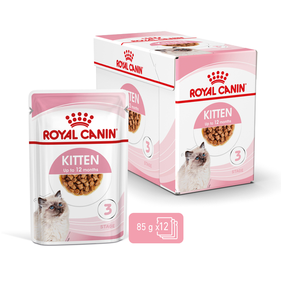 Bouchées en sauce chaton de 4 à 12 mois Kitten 12x85g