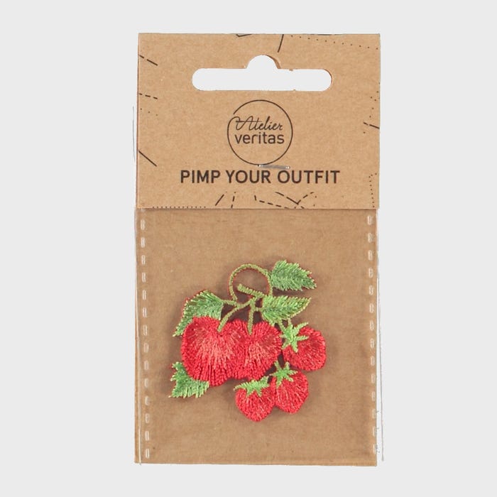 Atelier Veritas-Patch kersen aardbeien 4x4cm